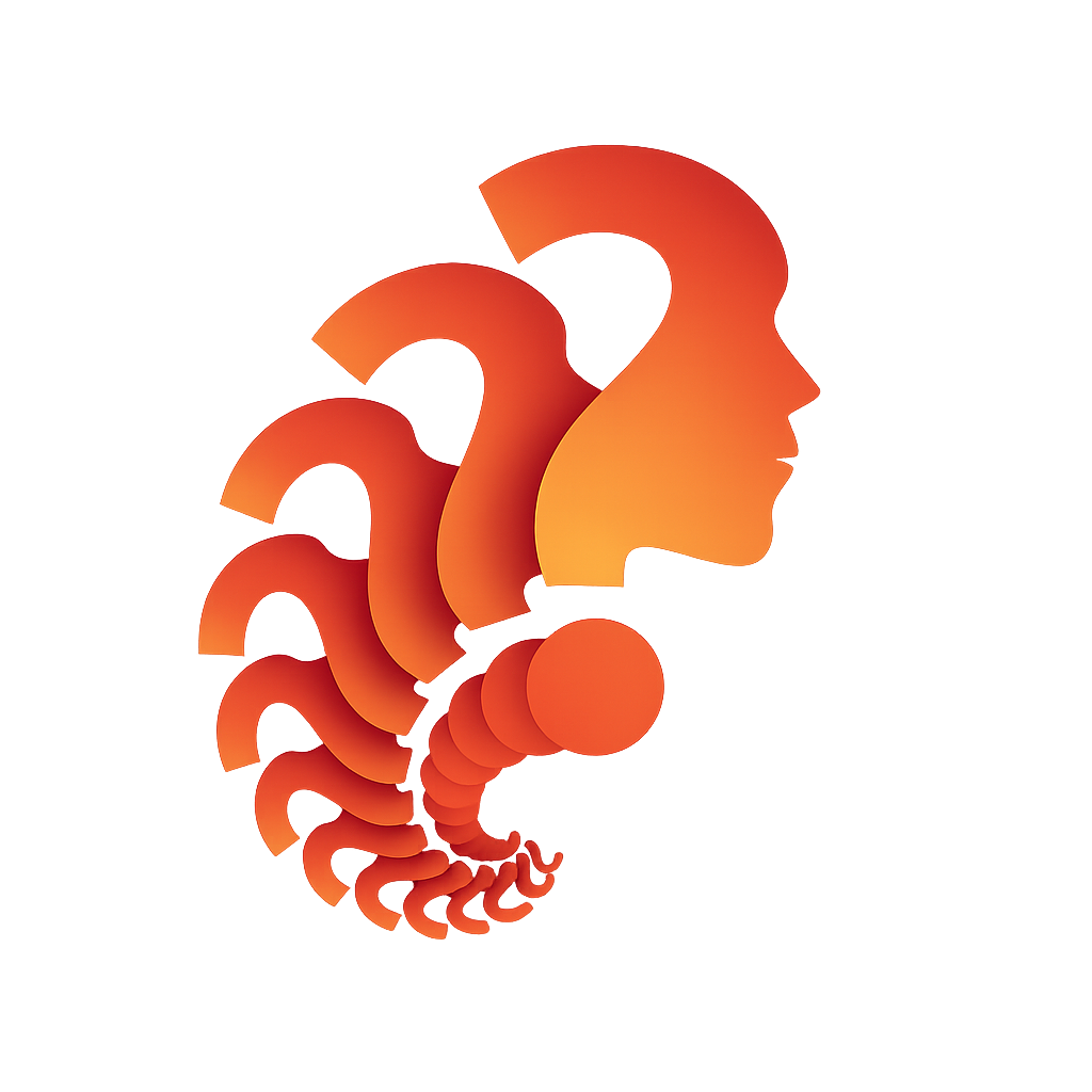 Woman thinking illustration